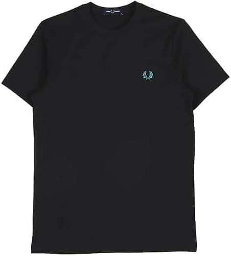 Image of Fred Perry Mens Unisex Rave Graphic T Shirt M4734 100% Cotton Black Size Medium