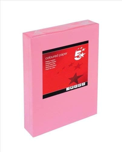 Image of 2XColoured Copier Paper Multifunctional Ream-Wrapped 80gsm A4 Medium Pink [500 Sheets]