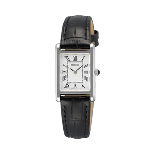 Image of Seiko SWR107P1 Women's Analogue Watch with Leather Strap