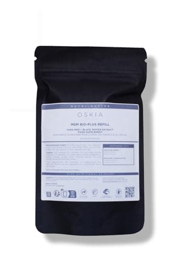 Image of OSKIA MSM Bio-Plus Supplement – High-Strength Pure MSM for Joint Health – 120 Capsules (Refill)