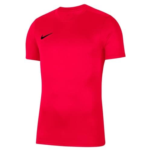 Image of NIKE Boys Park Vii Jersey Short Sleeve Sweatshirt, Bright Crimson/Black, M EU
