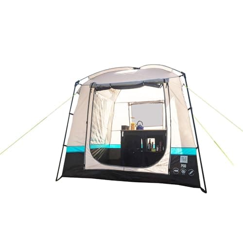 Image of OLPRO Pod Camping Kitchen Tent – 2m x 2m Waterproof Utility Tent with Sewn-In Groundsheet & Windows – Outdoor Cooking Shelter, Camping Storage or Toilet Tent