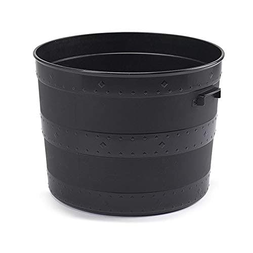 Image of Large Blacksmith Barrel Planter Plant Pot Tub Indoor Outdoor With Handles 50cm