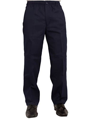 Image of Men’s Stylish Carabou Rugby Trousers with Elastic Waistband - Size 42 - 70 - Black - 34