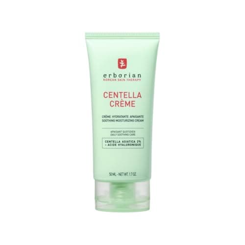 Image of Erborian - Centella Crème - Soothing Moisturizing Cream - Face Cream with Centella Asiatica and Hyaluronic Acid - Redness Comfort Care - Lightweight Texture - All Skin Types - 50ml - Korean Cosmetic
