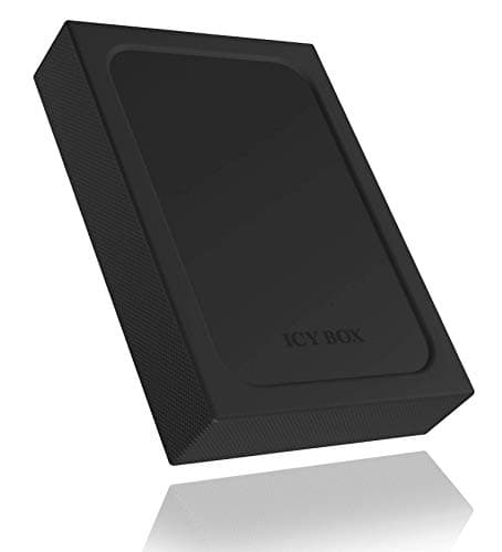 Image of ICY BOX External Enclosure with Write-Protect Switch for 1x 2.5" HDD/SSD, USB 3.0 (UASP), Silicone Protection, SATA-III up to 15 mm Construction Height, IB-256WP
