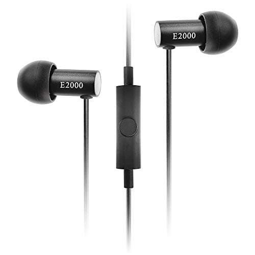 Image of final E2000C In-Ear Isolating Earphones with Smartphone Controls & Mic, High-Fidelity Sound, Noise-Isolating, Comfortable Fit, Durable Design, Aluminium Housing, Swing-Fit Eartips - Black Aluminium