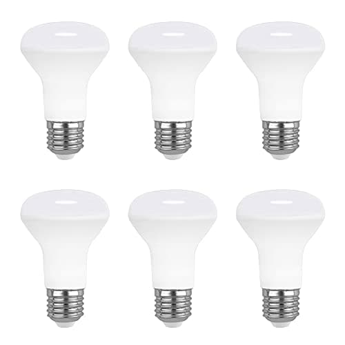 Image of Akynite Reflector Screw Bulbs E27 R63 7W LED Cool White 6000K, 665LM, AC 220V, Equivalent E27 Halogen 60W, 120° Spotlight Bulbs R63 Daylight Bulbs Edison Screw, not dimmable, Pack of 6