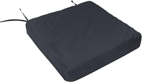 Image of Aidapt Deluxe Orthopedic Pressure Relieving Wheelchair/Seat Cushion. with 4.5cm Memory Foam topper. Aids Circulation, Pressure Sores, Comfort, Removable Cover, Securing Straps