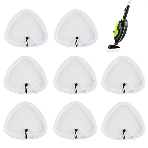 Image of Sgizoku 8PCS Universal Triangular Steam Mop Pads Compatible with H2O Steam Cleaners:for H20 HD/X5 Microfiber Cloths Covers Replacement for Neo/Vax/Viledas/Russell Cleaning Mop Pad Washable
