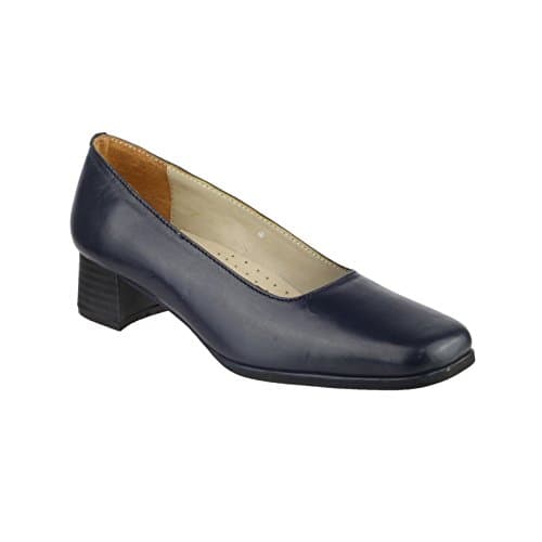 Image of Amblers Safety Female Walford Ladies Wide Fit Court, Navy, Size UK 7