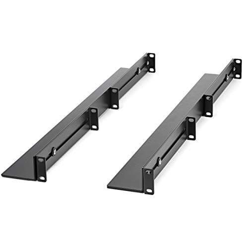 Image of StarTech.com 1U 19 inch Server Rack Rails - 24-36 inch Adjustable Depth - Universal 4 Post Rack Mount Rails - Network Equipment/Server/UPS Mounting Rail Kit HPE ProLiant Dell PowerEdge (UNIRAILS1UB)