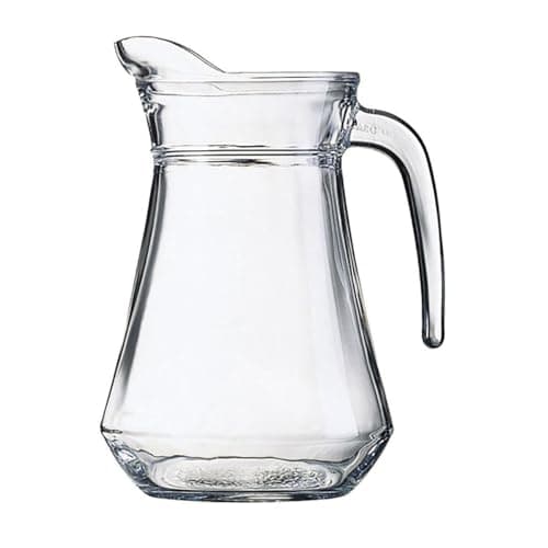 Image of Large Glass Water Jug 1.3L Luminarc Serving Jug Water Cocktails Pimms Pitcher