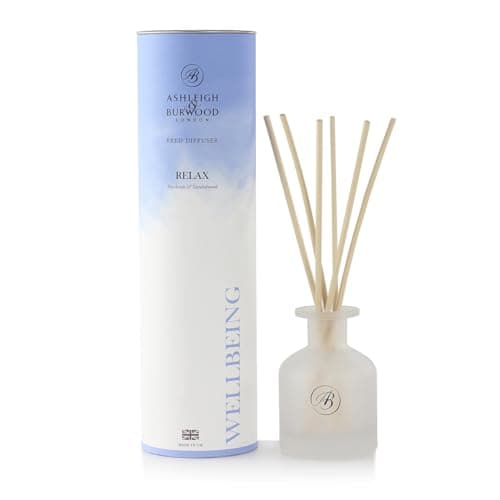 Image of Ashleigh & Burwood Wellbeing Relax Reed Diffuser 120ml – Jasmine, Patchouli & Sandalwood Essential Oils – Long-Lasting Home Fragrance (Up to 10 Weeks)