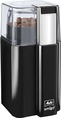 Image of Melitta 1029-01 Amigo Coffee Grinder, 60g Capacity, Stainless Steel Blades, for Fresh Coffee
