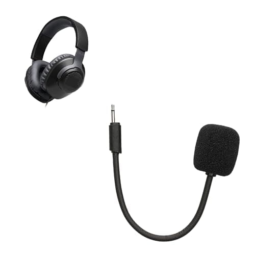Image of kwmobile Microphone Compatible with JBL Quantum 100 - Replacement Mic for Gaming Headphones - Black