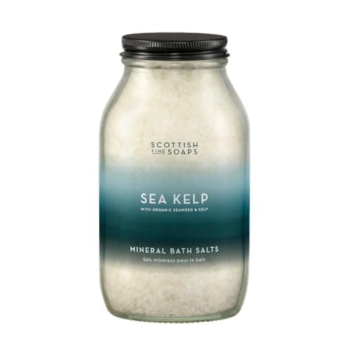 Image of Scottish Fine Soaps Sea Kelp Mineral Bath Salts 500g – Relaxing Dead Sea Salts Infused with Scottish Sea Kelp & Seaweed for Stress Relief and Skin Refreshing