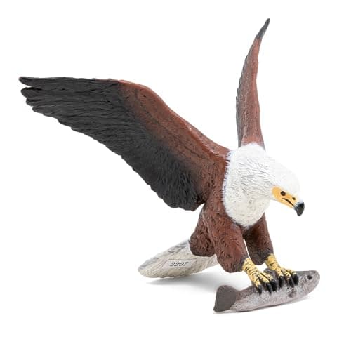 Image of Papo - Realistic African Fish Eagle Figure - Ages 3+ - Wild Life Collection - Educational Play Birds Of Prey - Gift Idea Toy for Girls and Boys