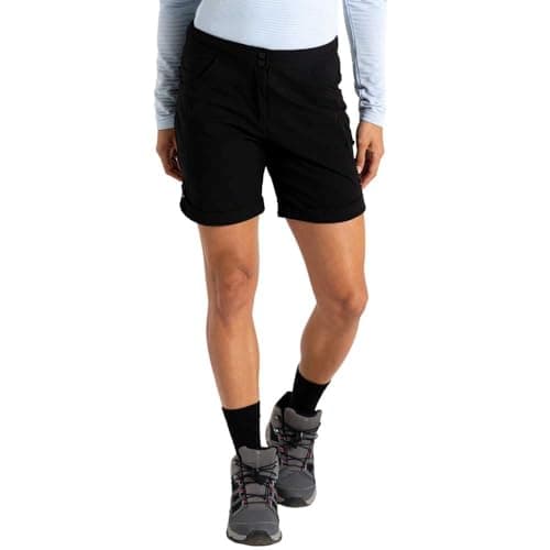 Image of Dare 2b Women's Melodic III Walking Shorts, Water Repellent Windproof Hiking Shorts Black