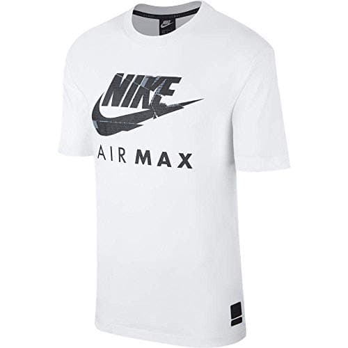 Image of NIKE Men's NSW Air Max T-Shirt (UK, Alpha, XL, Regular, Regular, White)