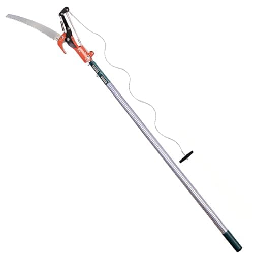 Image of BLUEMARS Telescopic Tree Looper & Pole Saw, 2-in-1 Adjustable Long Reach Tree Pruner, Extendable 1.75m-3.25m Aluminium Pole for Tree Trimming & Lopping