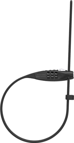 Image of ABUS Combiflex TravelGuard cable lock - lock for securing helmets, pushchairs, skis and luggage - 45 cm cable length - with number code