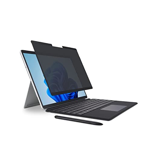 Image of Kensington MagPro Elite Magnetic Privacy Screen Filter for Surface Pro 8, Removable Protector, Anti-Glare and Blue Light Reduction, Easy On/Off, Designed Exclusively for Microsoft Surface (K51700WW)