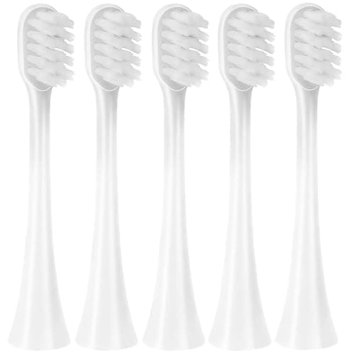 Image of Replacement Toothbrush Heads Compatible with Spotlight Heads Oral Care Sonic Toothbrush Brush Heads, White, 5 Pcs