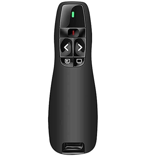 Image of Wireless Presenter Remote Clicker for PowerPoint Presentation Remote, RF 2.4GHz PPT PowerPoint Clicker Presentation Pointer Google Slide Advancer for Mac, Computer, Laptop