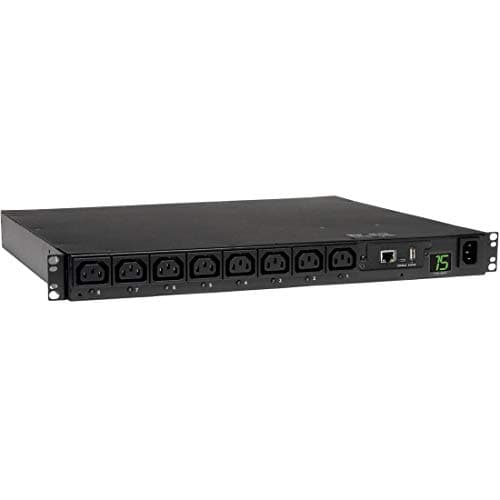 Image of Tripp Lite PDU Single-Phase Switched 208/230V 2.5kW 15A C13 8 Outlet C14 Horizontal 1URM (PDUMH15HVNET)