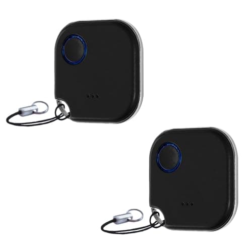 Image of Shelly BLU Button1 | Pack of 2 | Bluetooth Controlled Action and Scene Activation Button Black | Home Automation | iOS Android App | Long Battery Life | LED Indicator | Long Range
