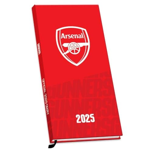 Image of 2025 Diary Arsenal FC Week to View Slim Pocket Football Diary Official Product