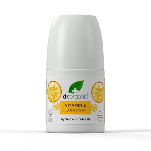 Image of Dr Organic Vitamin E Deodorant, Aluminium Free, Mens, Womens, Natural, Vegan, Cruelty-Free, Paraben & SLS-Free, Certified Organic, 50ml, Packaging may vary