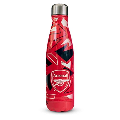 Image of Hy-Pro Officially Licensed Arsenal F.C. Thermal Bottle - Stainless Steel, Double Wall, Vacuum Flask, Fade Design, Lightweight, Leakproof, Great Football Gift Idea