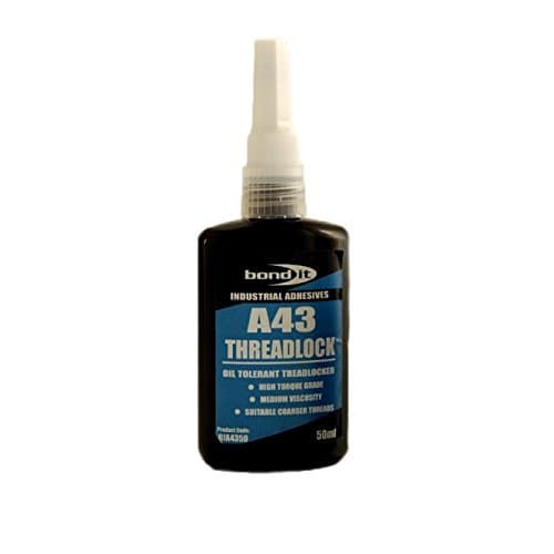 Image of 2 x BOND IT 50ml A43 THREADLOCK NUT LOCK STUD THREAD LOCK SEALER ADHESIVE OIL TOLERANT