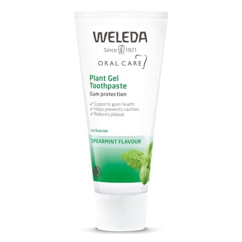Image of Weleda Plant Gel Toothpaste, Fluoride Free, Sensitive Teeth, Antibacterial, SLS Free, Certified Natural, Organic, Vegan, Mint Flavour, 75ml