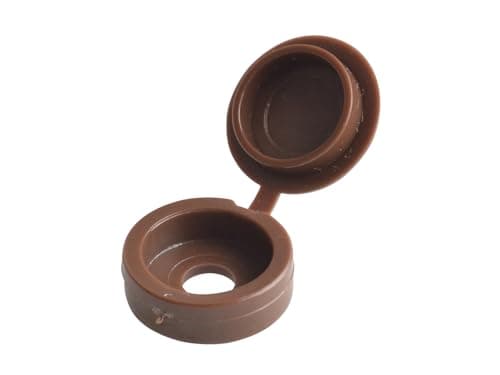 Image of Hinged Cover Cap Dark Brown No. 6-8 Bag 100