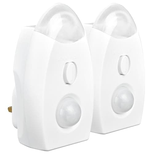 Image of Masterplug Soft Glow Motion Detector LED Night Light, 9.5 x 6 x 4 cm Orange
