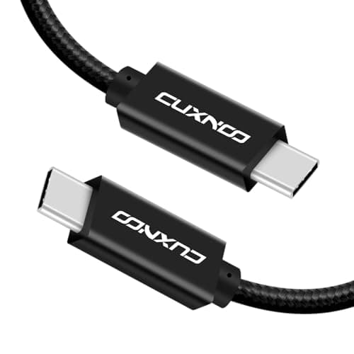 Image of Cuxnoo USB C-C Video Cable 3m, 4K USB Type-C Monitor Cable Support 100W Fast Charge and 10Gbps Data Syncing, Black