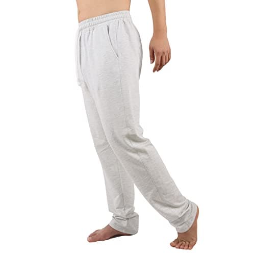 Image of Amy Coulee Mens Joggers Bottoms Cotton Running Gym Tracksuit Bottoms Casual Straight Leg Sweatpants (Light Gray, XL)