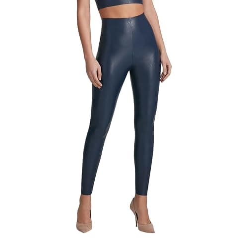 Image of Commando Perfect Control Faux Leather Legging Medium Navy