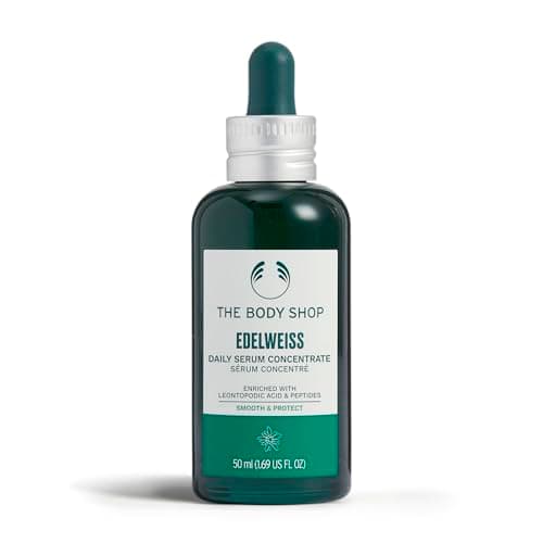 Image of The Body Shop Edelweiss Daily Serum Concentrate (1x 50ml), Lightweight Face Serum with Edelweiss Extract & Rice Peptides, Hydrating & Protective Serum for All Skin Types, Including Sensitive