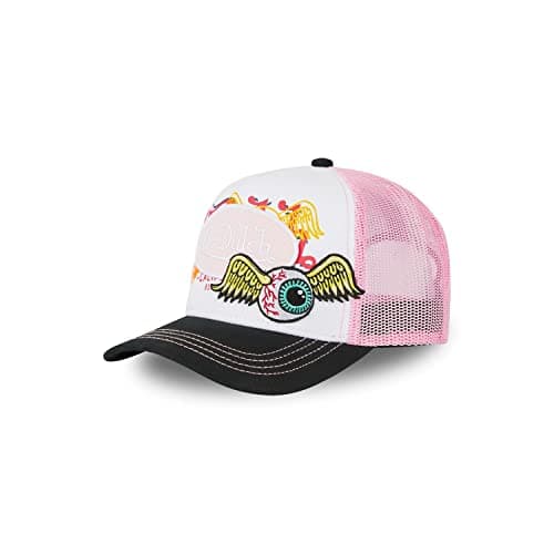 Image of Von Dutch Men's & Women's Adjustable Cap, Trucker Cap, Athletic, Relaxed Fit and All Seasons, Pink, One size