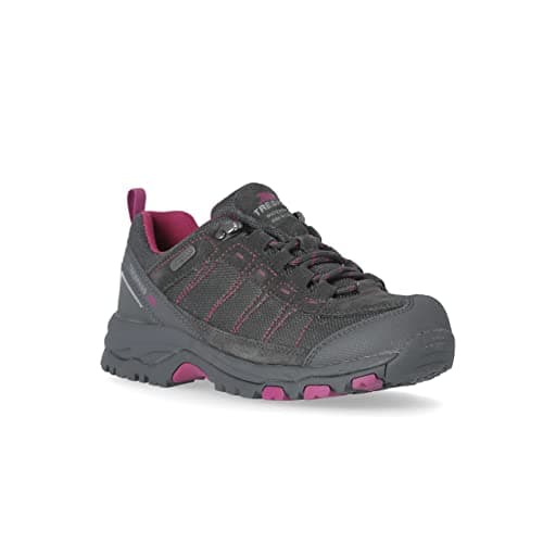 Image of Trespass Women's Low Cut Walking Shoes Scree B, Waterproof Breathable, Grip Soles, Lace Up, Cap Toe, Adult Women's Size