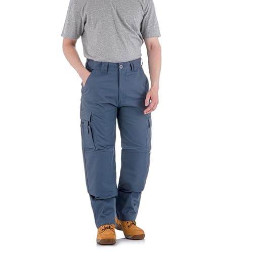 Image of WrightFits Falcon Work Trousers Men - Heavy Duty Work Pants for Men Durable Trademens Workwears - Cargo Combat Trousers Triple Stiching Multi Pocket Kneepad Pocket 30/29 Grey