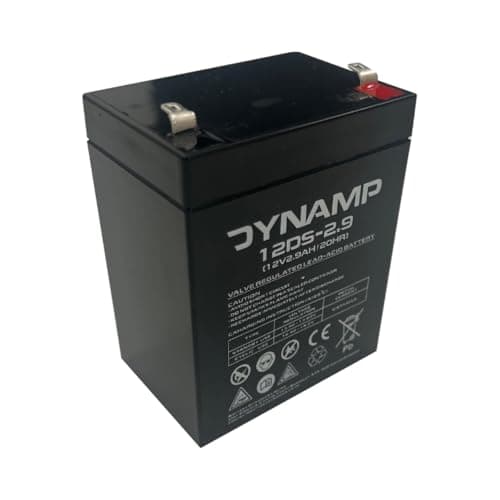 Image of Dynamp 12DS-2.9 12V 2.9Ah VRLA AGM Maintenance-Free Rechargeable Battery – Durable SLA Backup Power for Security Systems, LED Lighting & Portable Devices, 79x55x102mm, 1.2kg, F1 Terminal, ABS Case