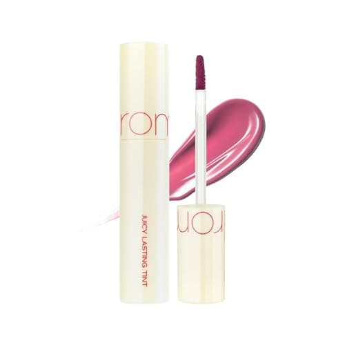 Image of rom&nd JUICY LASTING TINT #28 Bare Fig - MLBB Mauve Pink Lip Stain for Cool Undertones | Hydrating, Non-Sticky K-Beauty Gloss | Plumping, Long-Lasting Glass-Effect Lip Tint