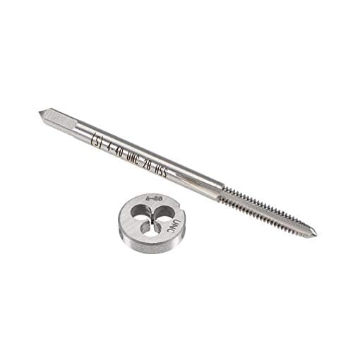 Image of sourcing map 4-40 UNC Tap and Die Set, HSS Machine Thread Tap with Round Threading Die, Right Hand