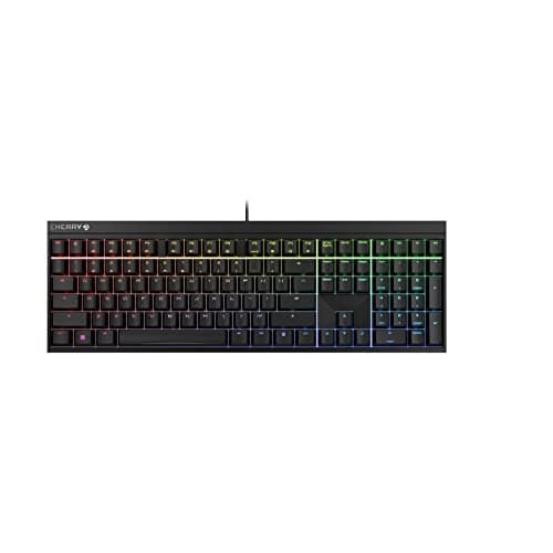 Image of CHERRY MX 2.0S, Mechanical Gaming Keyboard with RGB Lighting, EU Layout (QWERTY), Wired, Designed in Germany, MX RED Switches, Black