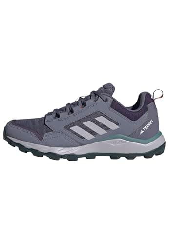 Image of adidas Women's Tracerocker 2.0 Trail Running Shoes, Aurora Plum/Glory Grey/Semi Impact Orange, 9 UK